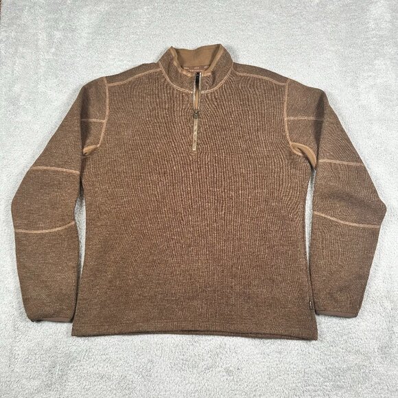Kuhl Other - Kuhl ThermoKore 1/4 Zip Brown Pullover Mens Large Sweatshirt Vtg Y2K Size XL